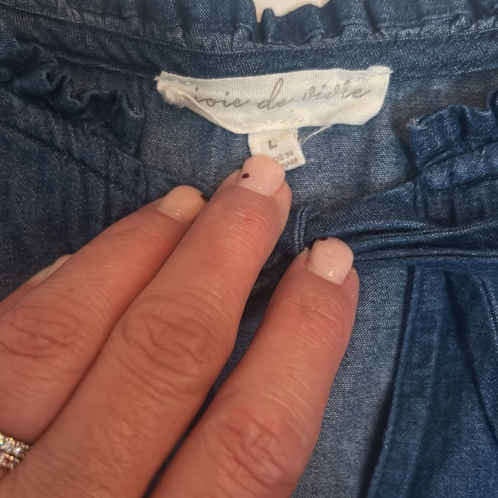 Women’s Denim Dress- Size Large - Picture 4 of 4